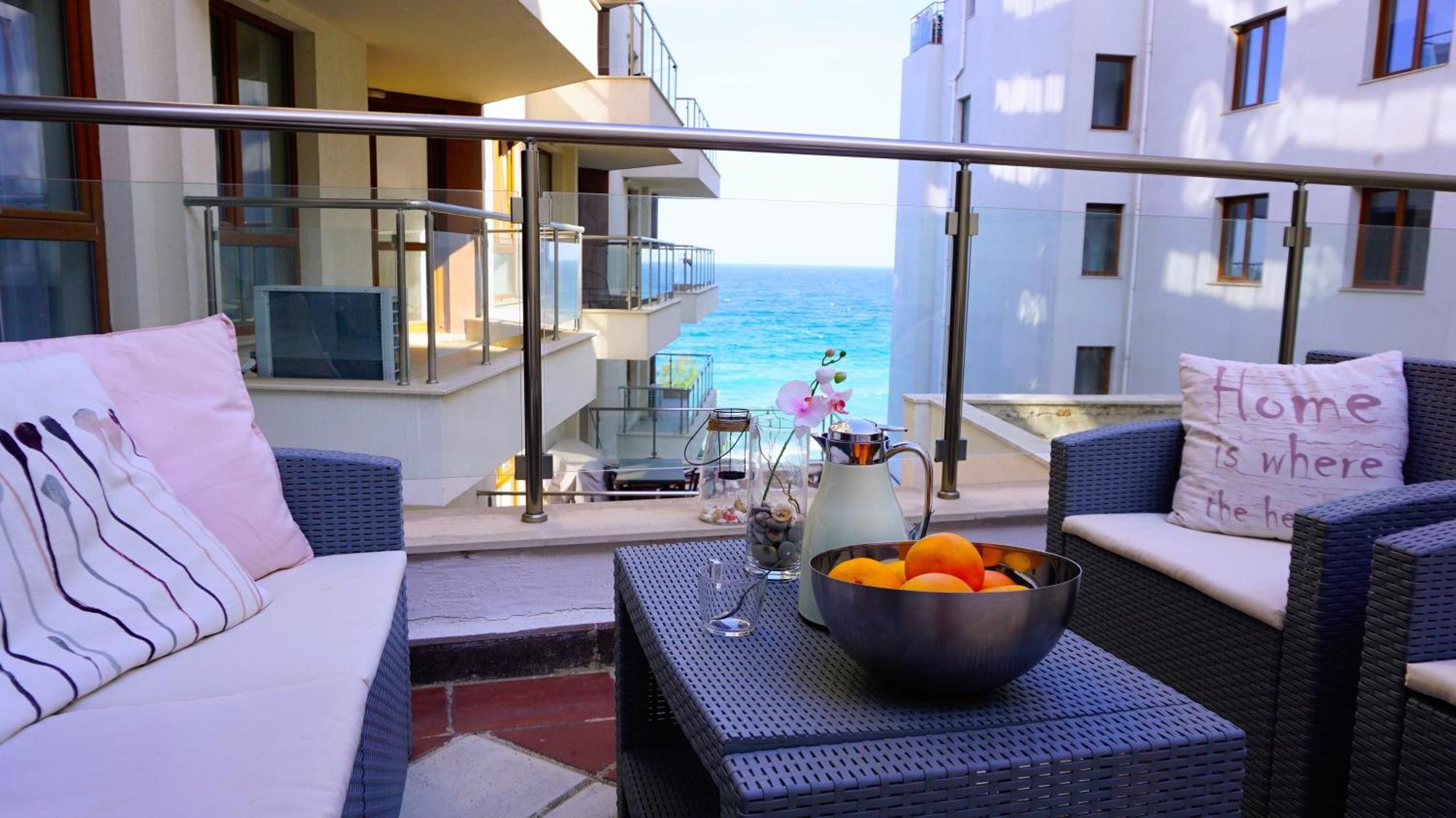 Апартаменти Бяла Клиф На Плажа - Apartments Byala Cliff First Line Eksteriør billede